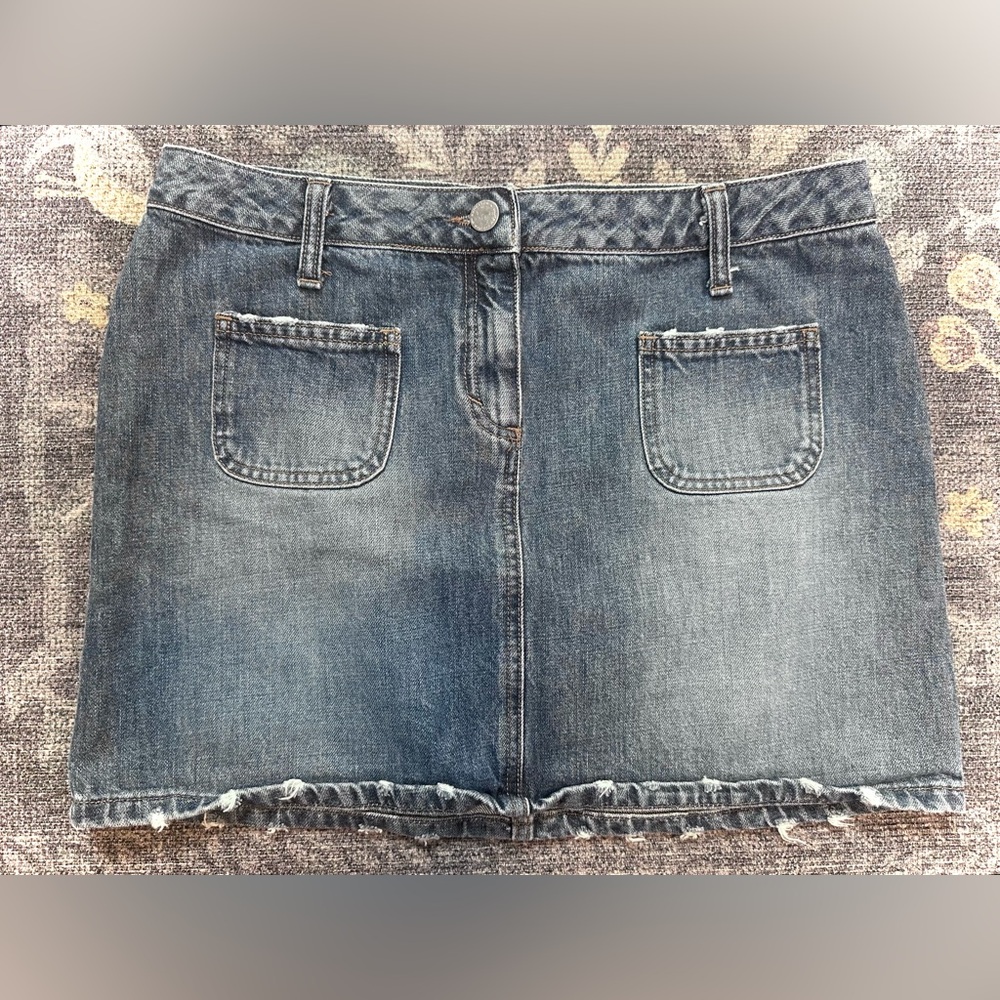 United Colors Of Benetton Blue Denim Mini Skirt